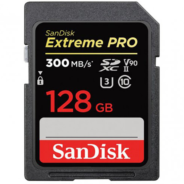 Karta pamięci Sandisk SDXC 128 GB EXTREME PRO 300MB/s C10 UHS-II V90 OUTLET
