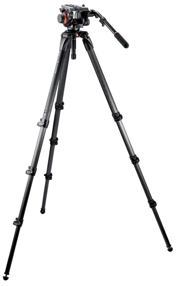 Statyw Manfrotto 536 Carbon + głowica 504HD (504HD,536) Pro Video