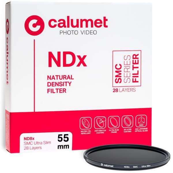 Calumet Filtr ND8x SMC 55 mm Ultra Slim 28 warstw