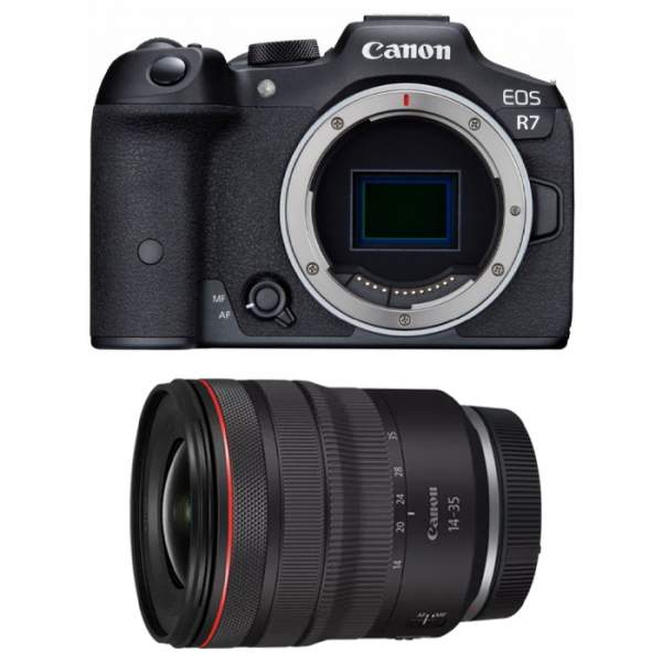 Aparat cyfrowy Canon EOS R7 + RF 14-35 mm f/4 L IS USM