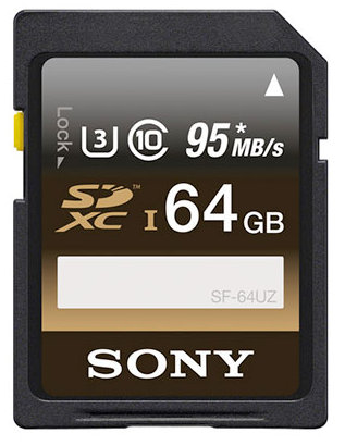 Karta pamięci Sony Professional SDXC 64GB 95 MB/s UHS-I C10 U3 
