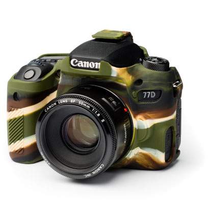Zbroja EasyCover osłona gumowa dla Canon 77D camouflage