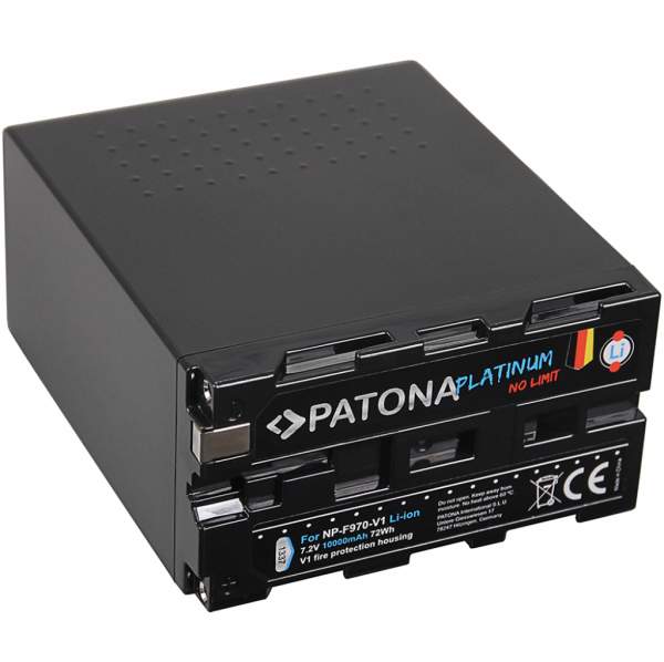 Akumulator Patona Akumulator  Platinum NP-F970 ogniwa TESLA, obudowa V1 odporna na gorąco 