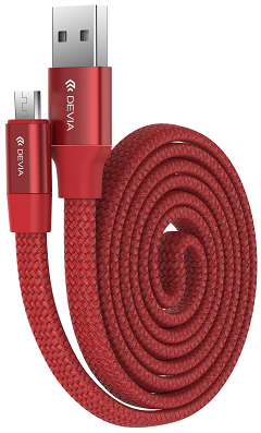 Forever Kabel DEVIA Ring Y1 micro USB red