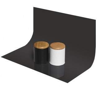 Tło plastikowe GlareOne PVC 50x50 cm czarne, lustrzane