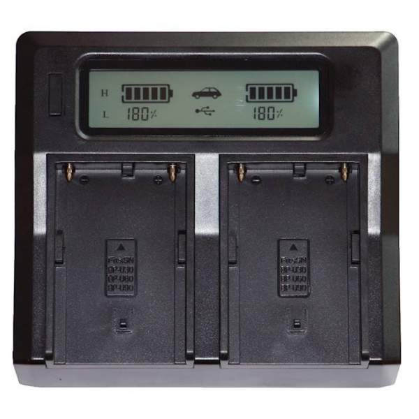 Ładowarka Zoom DC-LCD Dual BP-U30/60/U65 (Sony PXW FS5/FS7/FX6/FX9/Z280/X280)