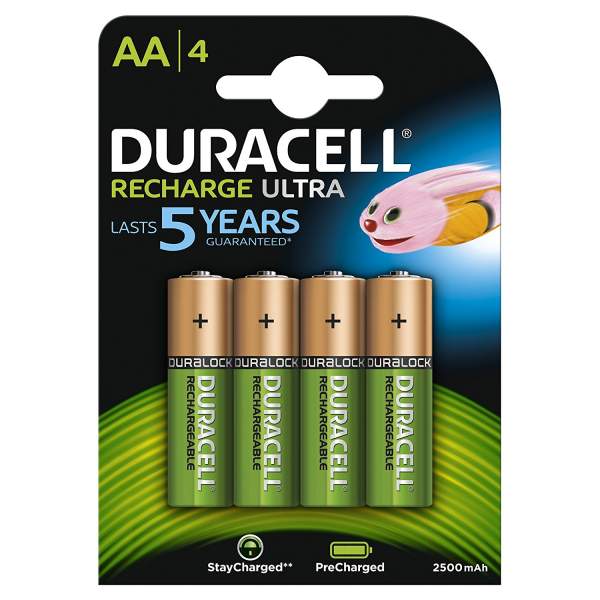 Akumulatory Duracell HR06 Recharge Ultra AA 2500mAh 4 szt.
