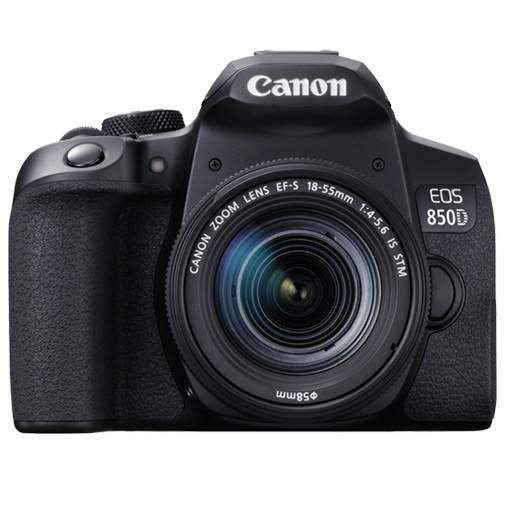 Lustrzanka Canon EOS 850D body + ob. EF-S 18-55 F4-5.6 IS STM - cashback 230 zł