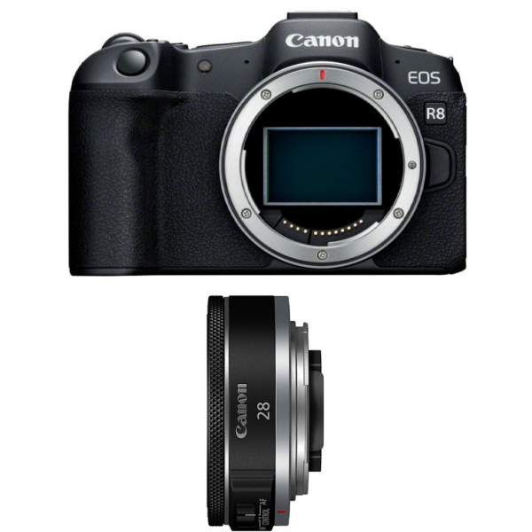 Aparat cyfrowy Canon EOS R8 + RF 28 mm f/2.8 STM