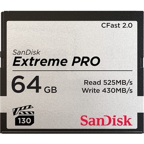Karta pamięci Sandisk CFast 2.0 64 GB EXTREME PRO 525MB/s VG-130