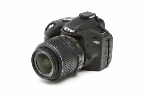 Zbroja EasyCover osłona gumowa dla Nikon D3200 czarna