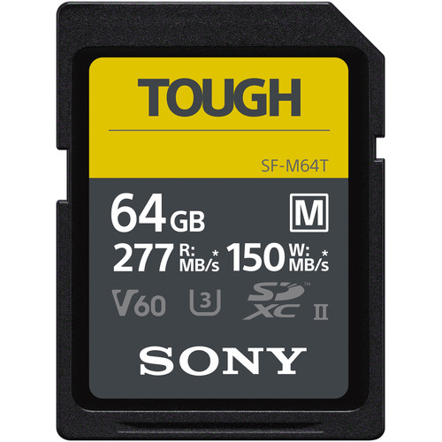 Karta pamięci Sony SF-M Tough SDXC 64GB UHS-II U3 V60 277MB/s