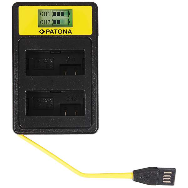 Ładowarka Patona USB  Smart Dual LCD do Canon LP-E8 550D 600D 650D 700D
