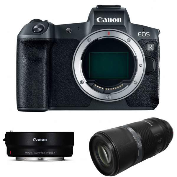 Aparat cyfrowy Canon EOS R body + adapter EF-EOS R + RF 600 F 11 IS STM 