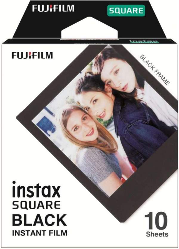 Wkłady FujiFilm Instax square czarna ramka
