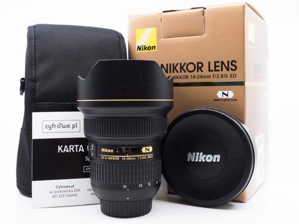 Archiwum Produktow Nikon Nikkor 14 24 Mm F 2 8 G Ed Af S S N Uzywane Obiektywy Uzywane Sklep Internetowy Cyfrowe Pl