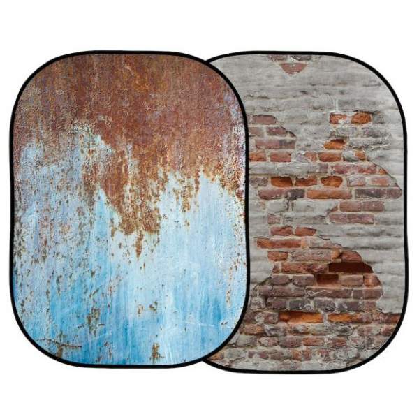 Tło Lastolite Urban 1.5x2.1m Rusty Metal/Plaster Wall