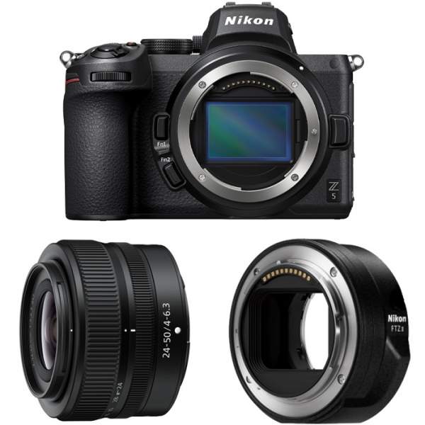 Aparat cyfrowy Nikon Z5 + ob. 24-50 mm + adapter FTZ II