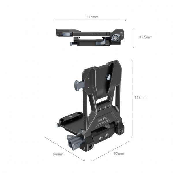 SmallRig V マウント バッテリー プレート 4064B Smallrig Compact V-Mount Battery Mounting System (4064