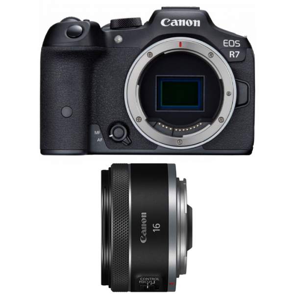 Aparat cyfrowy Canon EOS R7 + RF 16 mm f/2.8 STM