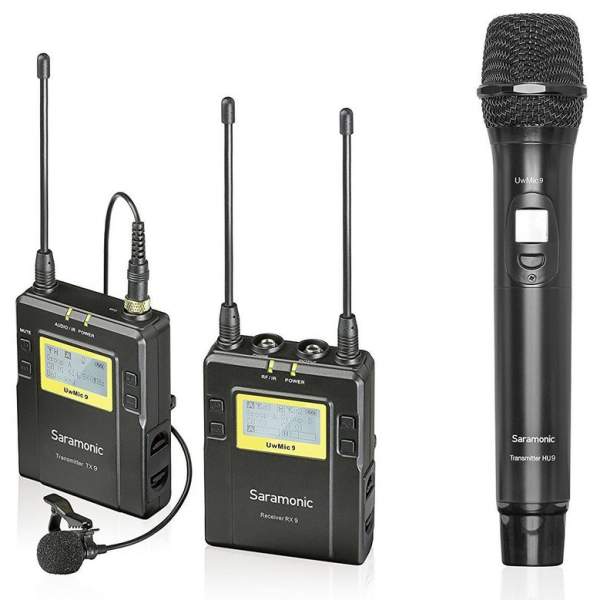 Saramonic UwMic9 RX9 + TX9 + mikrofon sceniczny HU-9