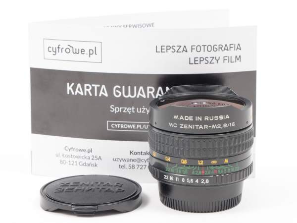 Zenit 16mm f/2.8 MC Fish-eye Nikon s.n. 61239 - Używane
