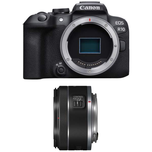 Aparat cyfrowy Canon EOS R10 + RF 50 mm f/1.8 STM