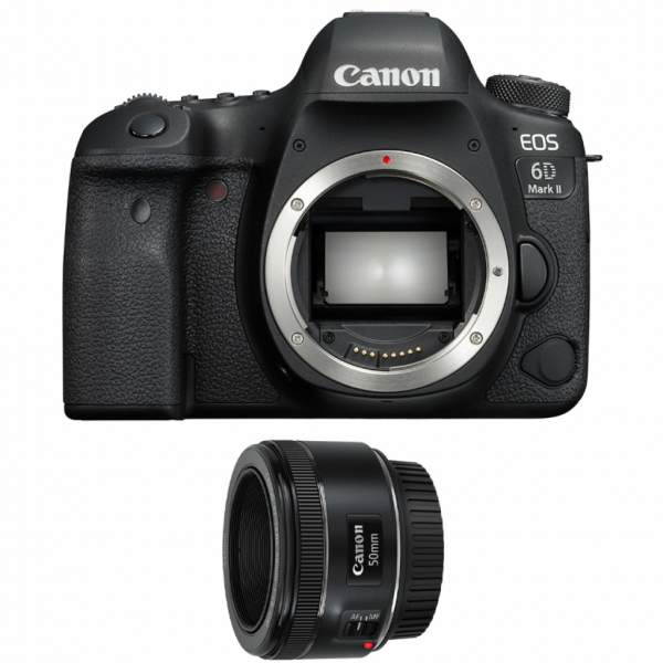 Lustrzanka Canon EOS 6D Mark II body + 50 mm f/1.8 