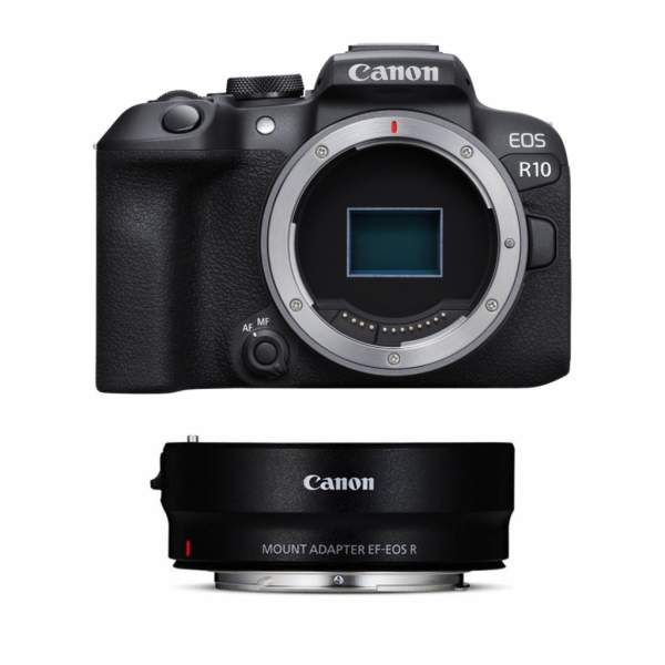 Aparat cyfrowy Canon EOS R10 + adapter Mount EF-EOS R 