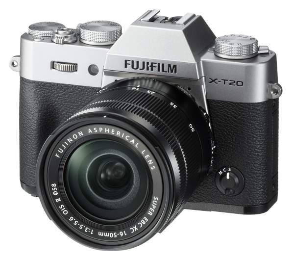 Aparat cyfrowy FujiFilm X-T20 srebrny + ob. 16-50 mm f/3.5-5.6 OIS II czarny 