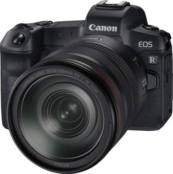 Aparat cyfrowy Canon EOS R + ob. RF 24-105 F4.0 L IS USM + adapter EF-EOS R    