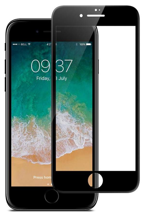 JCPAL Preserver Glass Szkło ochronne iPhone 8 (czarna ramka)