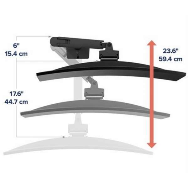 Ergotron HX Desk Monitor Arm uchwyt biurkowy do monitora czarny
