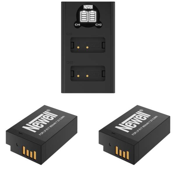 Ładowarka Newell dwukanałowa  DL-USB-C i dwa akumulatory LP-E17 do Canon