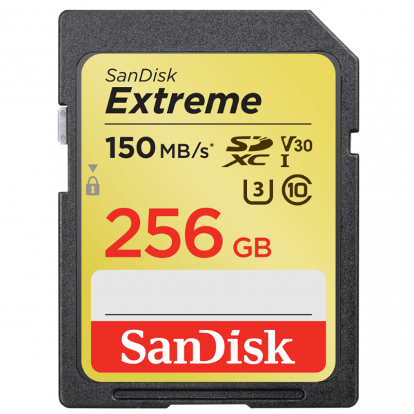 Karta pamięci Sandisk SDXC EXTREME 256GB 150MB/s V30 UHS-I U3