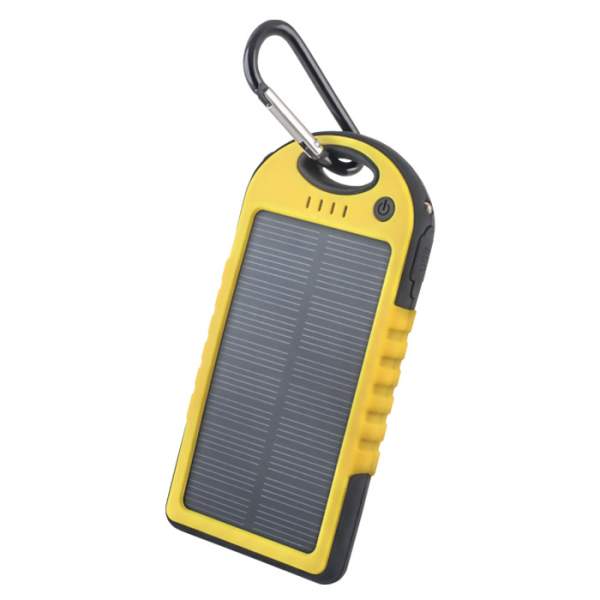 Forever Power Bank solarny 5000 mAh żółty