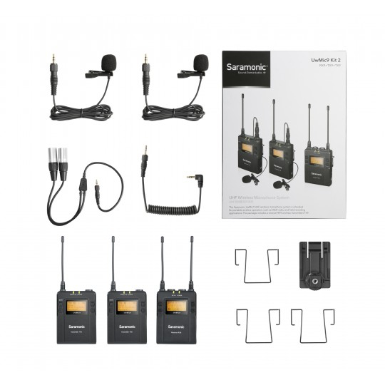 【大特価】 Saramonic UwMic9 Kit2 ワイヤレスマイクシステム Saramonic UwMic9 JP Kit2ワイヤレスマイク Saramonic UwMic9-JP Kit 2