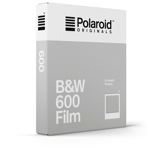 Wkłady Polaroid do aparatu serii 600 czarno-białe - białe ramki - 8 szt.