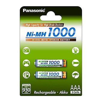Akumulatory Panasonic Ni-Mh High Capacity AAA 930 mAh 2szt. 