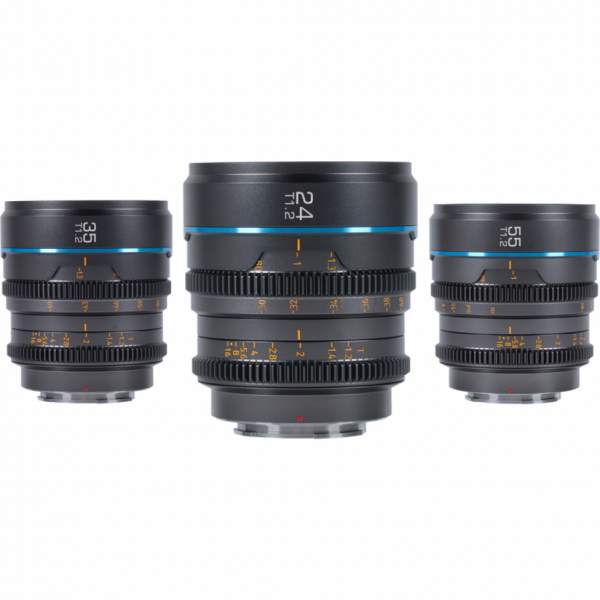 Sirui Zestaw obiektywów Cine Nightwalker S35 24/35/55mm T1.2 RF