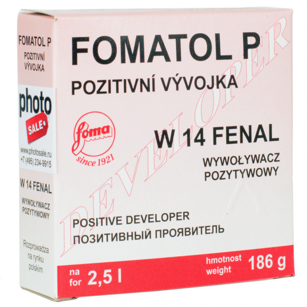 Wywoływacz pozytywowy Foma Fomatol P W14 FENAL 2.5L 