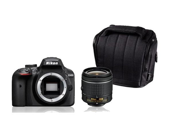 Lustrzanka Nikon D3400 + ob. 18-55mm f/3.5-5.6G + Torba Hama Treviso 100 gratis