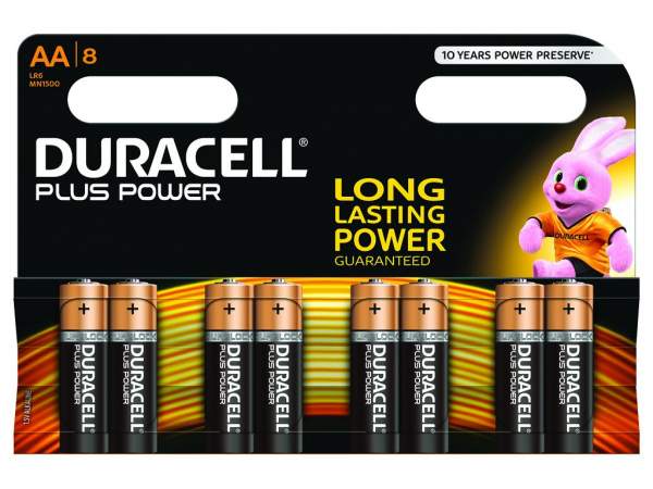 Baterie Duracell MN1500B8 Plus Power 8xAA