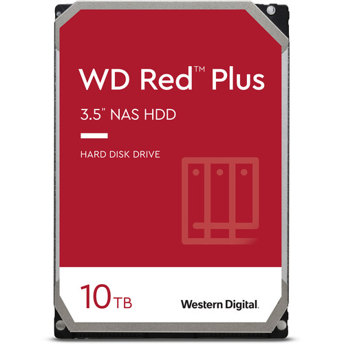 Dysk Western Digital 3,5 HDD Red Plus 10TB/256MB/7200rpm
