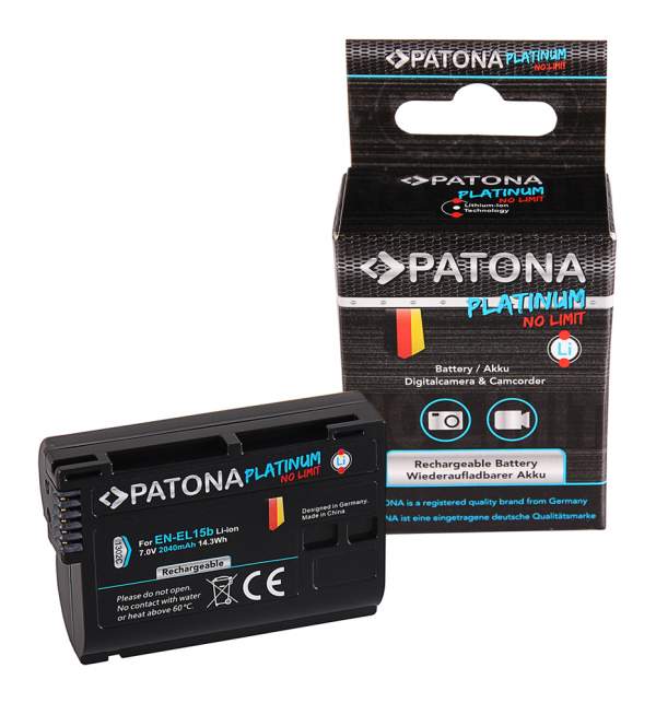 Akumulator Patona Platinum do EN-EL15B do Nikon seria Z 