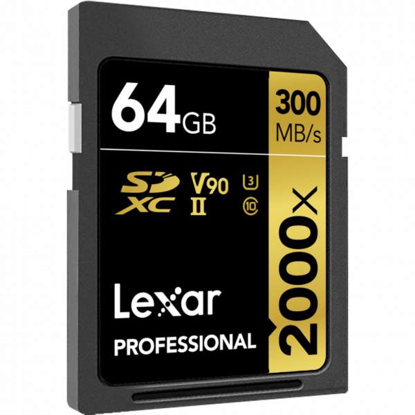 Lexar Pro 64GB 2000X SDHC/SDXC UHS-II U3 V90 - Karty pamięci