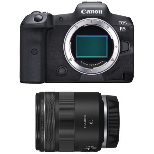 Aparat cyfrowy Canon zestaw EOS R5 body + RF 85 f 2 MACRO IS STM 