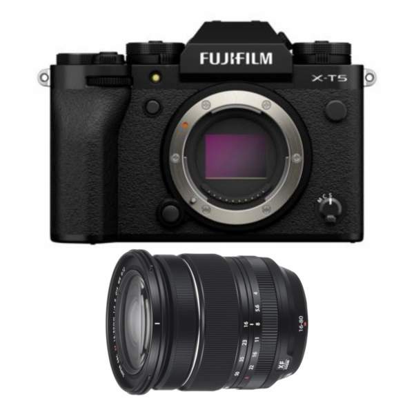 Aparat cyfrowy FujiFilm X-T5 + XF 16-80 mm f/4 OIS WR czarny - cena zawiera rabat 430 zł