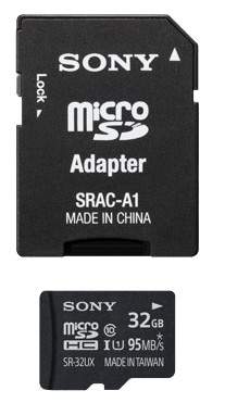 Karta pamięci Sony microSDHC 32 GB 95 mb/s UHS-I C10 U1 + adapter