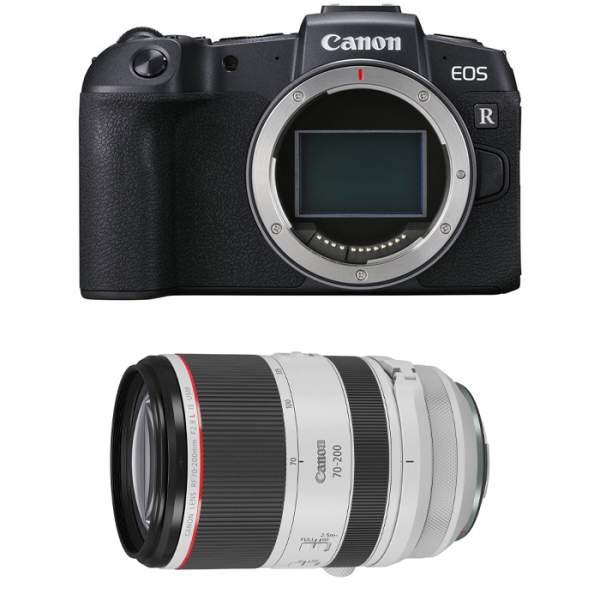 Aparat cyfrowy Canon zestaw EOS RP body bez adaptera + RF 70-200mm F2.8 L IS USM